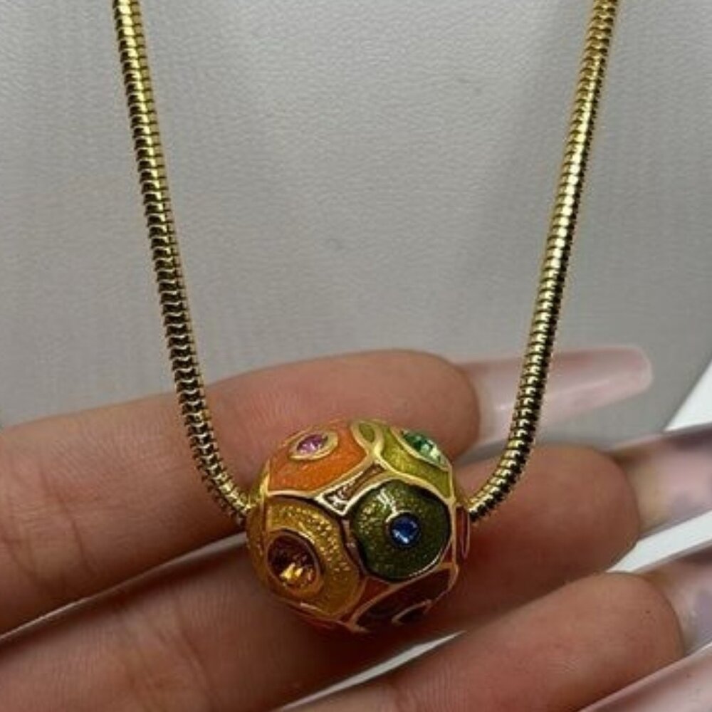 Joan Rivers‎ 18" Floating Color Sphere Necklace w/3" Extender